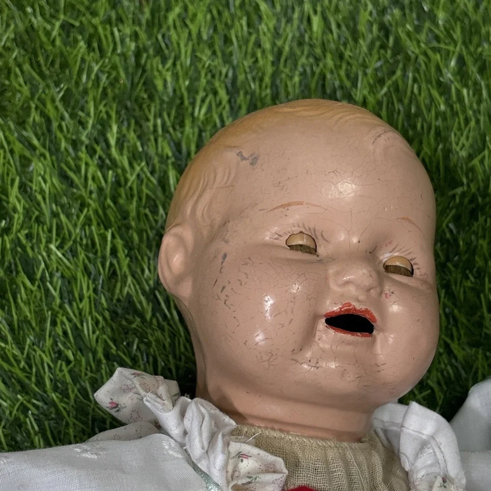 Antique 1920s Composition Baby Doll Possible Horseman Effanbee 18